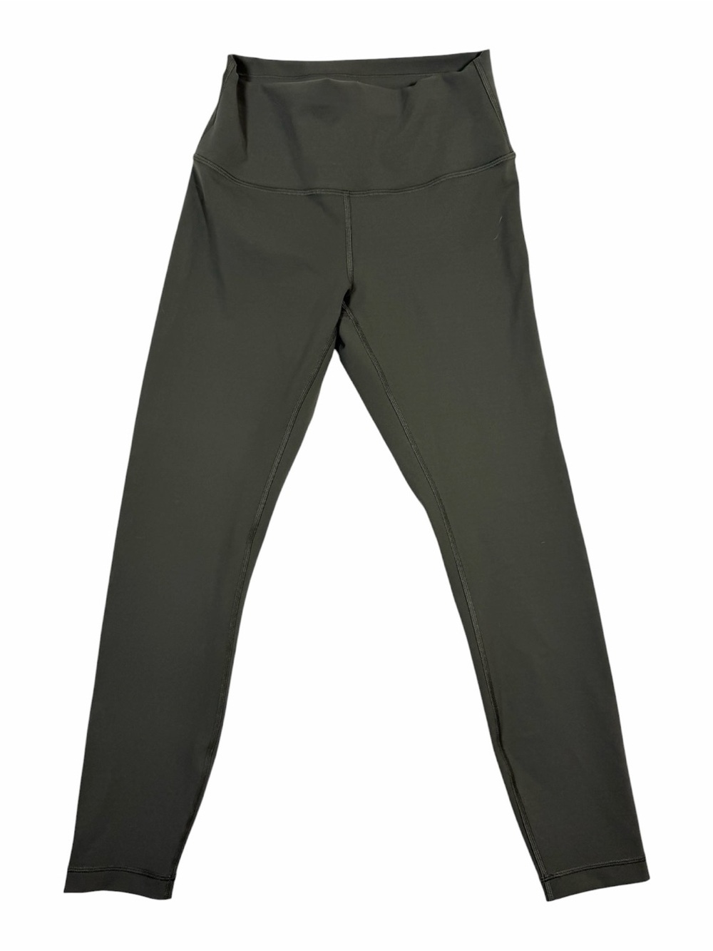 Women’s Lululemon Wunder Train Tights Grey/ Olive Green size 8 inseam 25